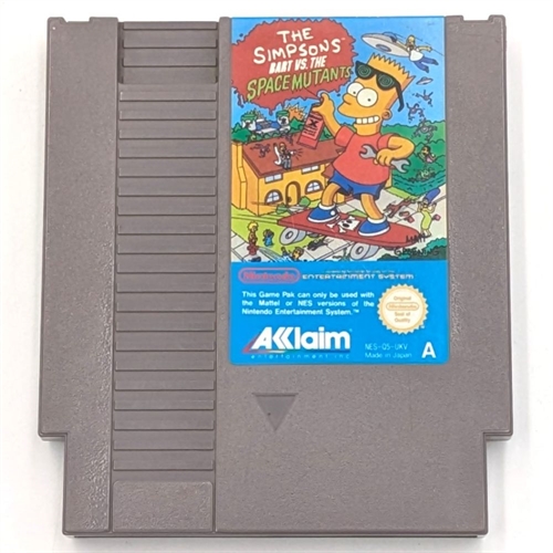 The Simpsons - Bart VS The Space Mutants - UKV - NES Game (B Grade) (Used)